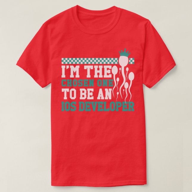 Ios Entwickler-Gewinner Sperma lustig T-Shirt (Design vorne)