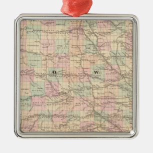 Iowa 3 silbernes ornament