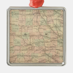 Iowa 6 silbernes ornament