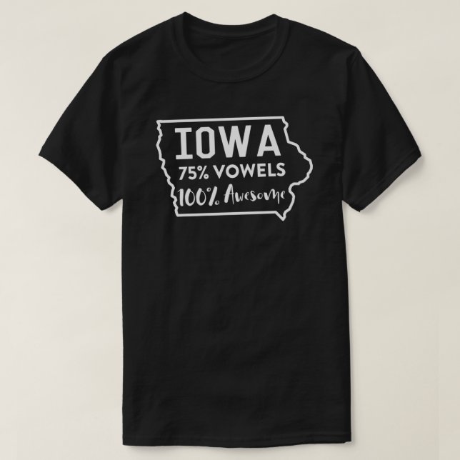 Iowa. 75 Vowels. 100 T-Shirt Essentiel Awesome.png (Design devant)
