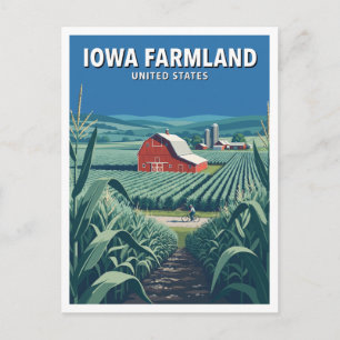 Iowa-Ackerland, Vereinigte Staaten Boone Reise Postkarte