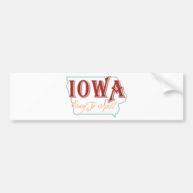 Iowa Autoaufkleber (Vorne)