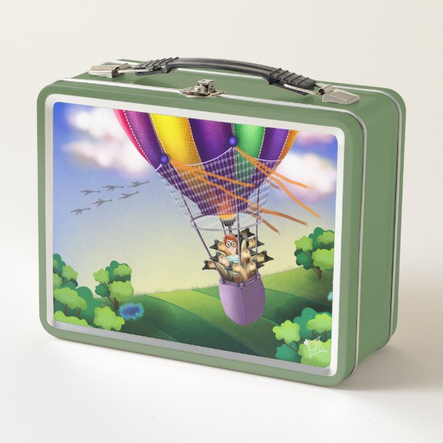 Iowa Balloon Ride Metall Brotdose (Vorderseite)