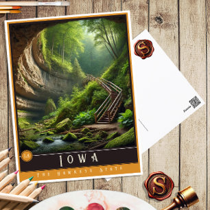 Iowa   Carte postale État hyper-réaliste