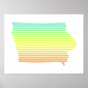 Iowa Chill Fade Poster