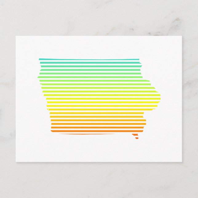 Iowa Chill Fade Postkarte (Vorderseite)