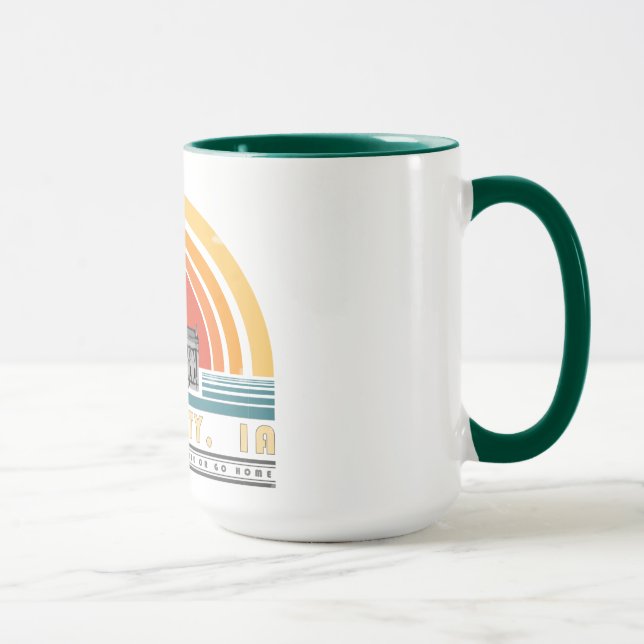 Iowa City - Goldhaube oder gehen Zuhause Tasse (Rechts)