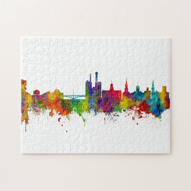 Iowa City Iowa Skyline (Horizontal)