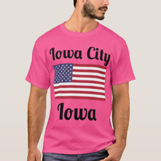 Iowa City Iowa Stilvolle Drucke T-Shirt