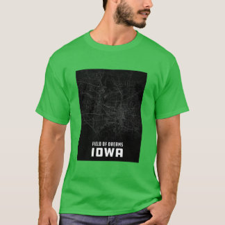 Iowa City Karte Übergröße T-Shirt