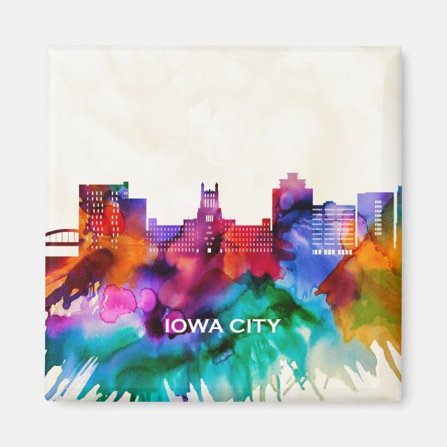 Iowa City Skyline Magnet (Vorne)