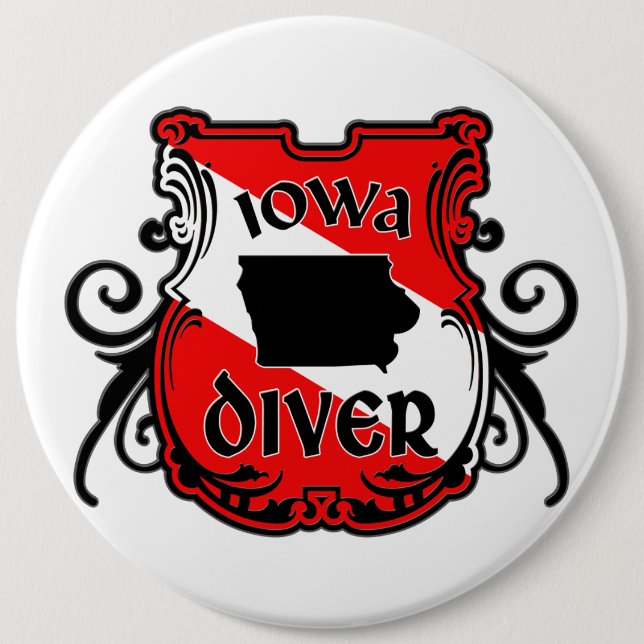 Iowa Diver Button (Vorderseite)