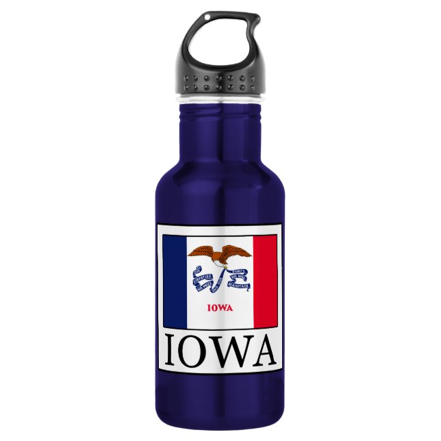 Iowa Edelstahlflasche (Vorderseite)