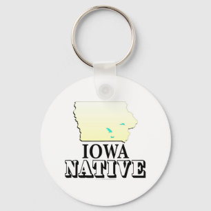 Iowa-Eingeborener Schlüsselanhänger