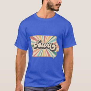 Iowa Fan Retro Staat T-Shirt