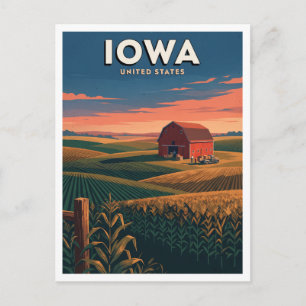 Iowa-Farmland, Vereinigte Staaten Ottumwa Andenken Postkarte