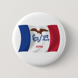 Iowa Flag Button