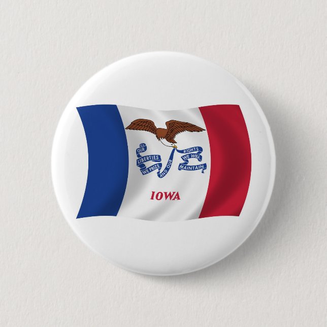 Iowa Flag Button (Vorderseite)