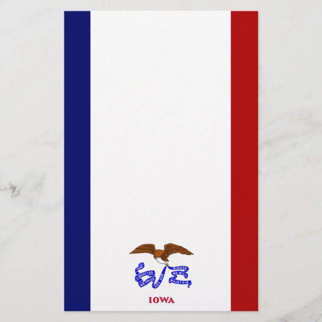 Iowa-Flagge Briefpapier (Vorderseite)