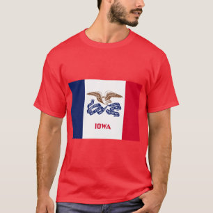 Iowa-Flagge des Staates T-Shirt