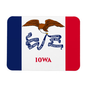 Iowa-Flagge Magnet