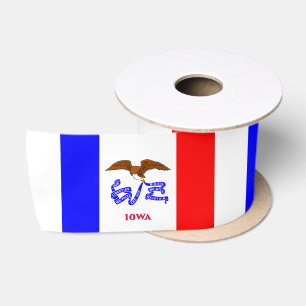 Iowa-Flagge Satinband