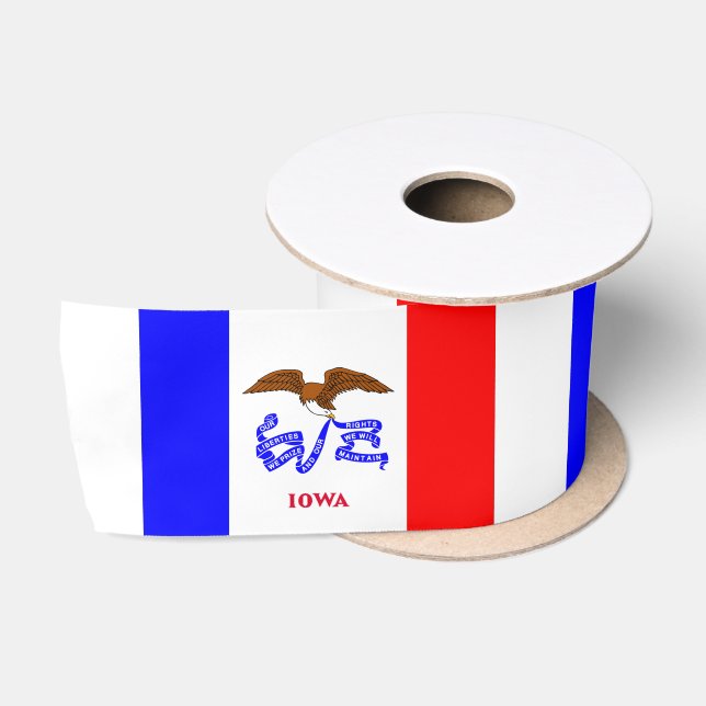 Iowa-Flagge Satinband (Spule)