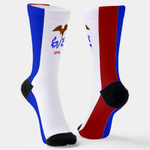Iowa-Flagge Socken