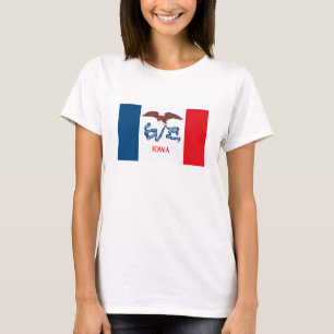 Iowa-Flaggen-T - Shirt