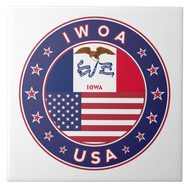 Iowa Fliese (Vorderseite)
