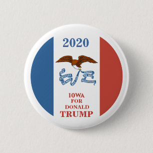 Iowa für Donald Trump 2020 Button
