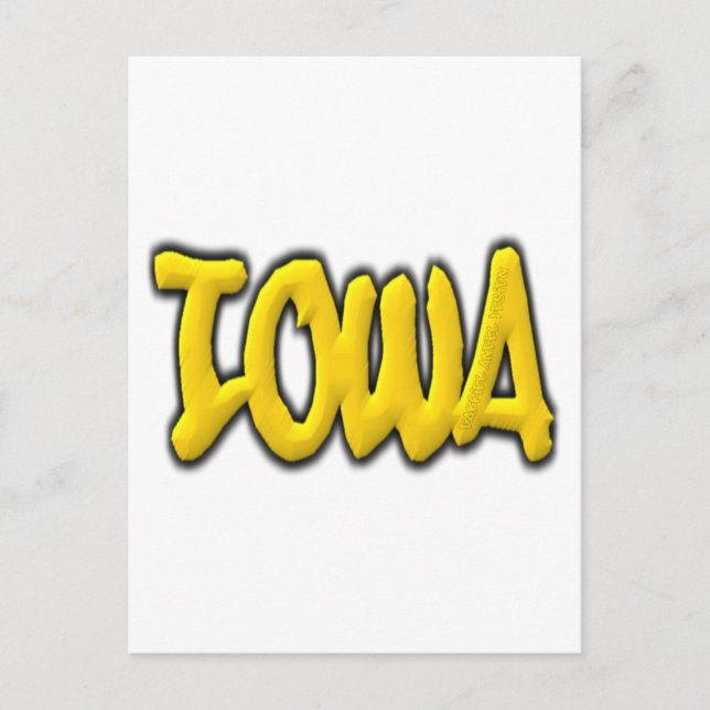 Iowa Graffiti Postkarte (Vorderseite)