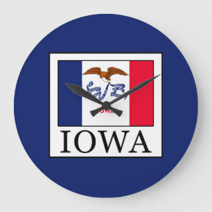 Iowa Große Wanduhr
