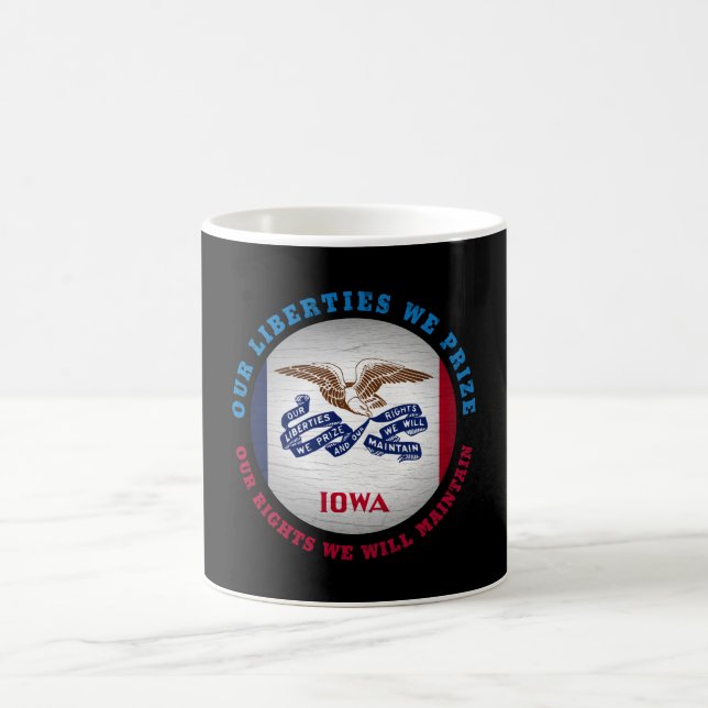 IOWA HAWKEYE STAAT FLAG KAFFEETASSE (Mittel)