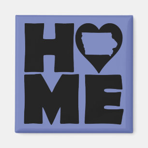 Iowa Home Heart State Fridge Magnet