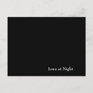 Iowa in der Nacht Postkarte