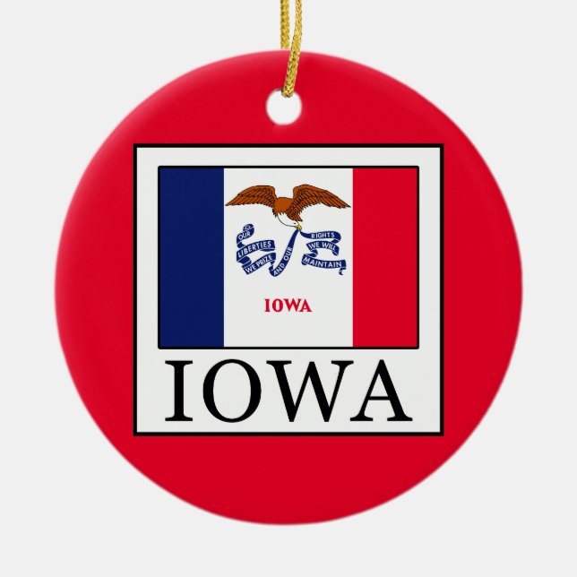 Iowa Keramik Ornament (Vorne)