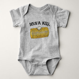 IOWA KID Gelber Butterkorn auf dem Cob Baby Strampler