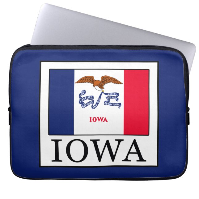 Iowa Laptopschutzhülle (Vorderseite)