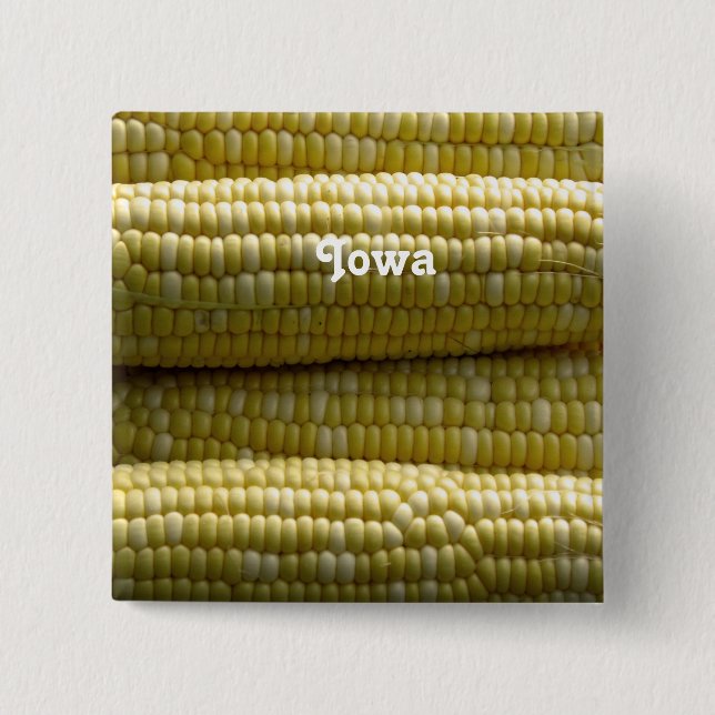 Iowa-Maiskörner Button (Vorderseite)