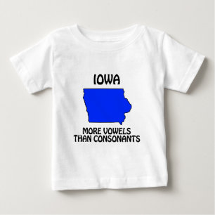 Iowa - Mehr Vowelen als Konsonanten Baby T-shirt