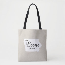 Iowa Monogram Staat Tote Bag Tasche