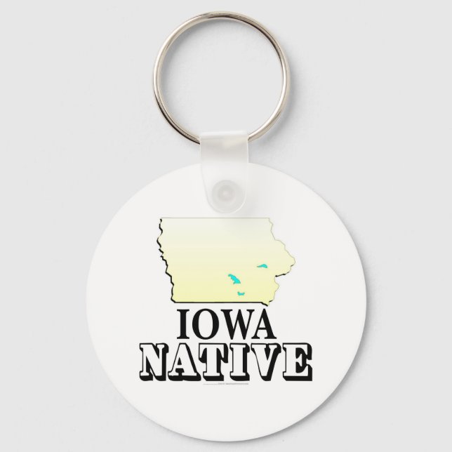 Iowa Native Schlüsselanhänger (Vorderseite)