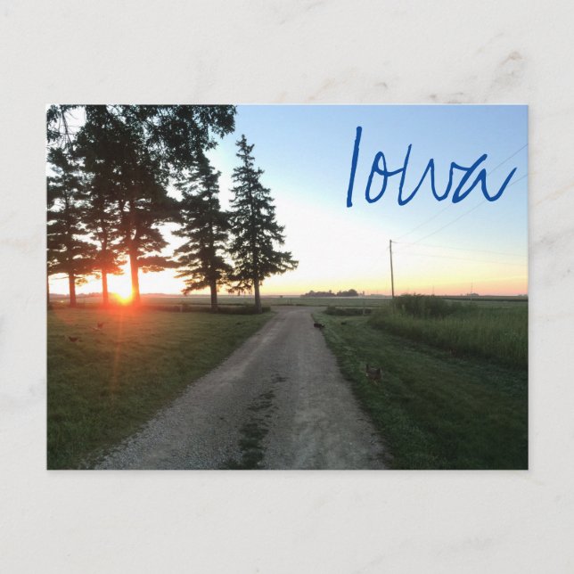 Iowa Postcard Postkarte (Vorderseite)