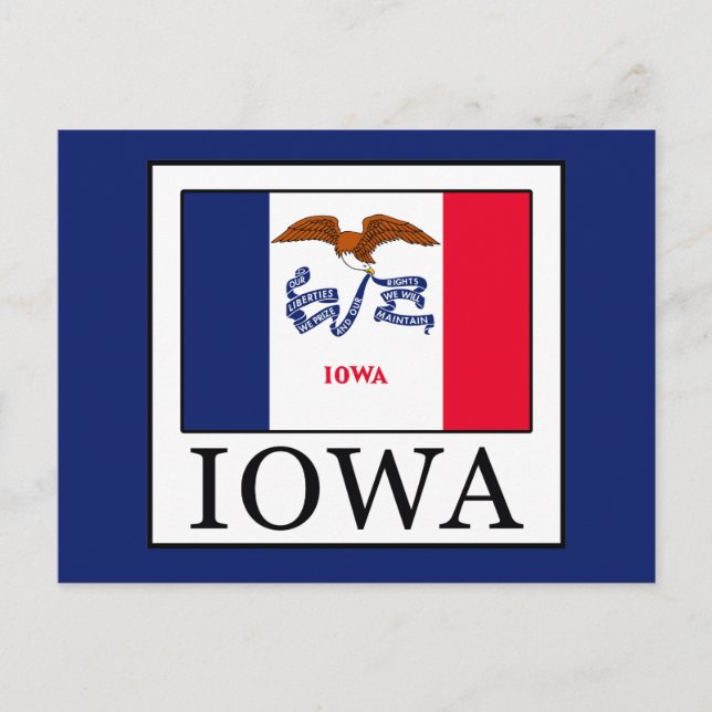 Iowa Postkarte (Vorderseite)