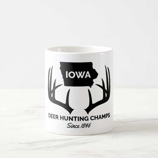 Iowa-Rotwild-Jagd-Champions Kaffeetasse (Mittel)