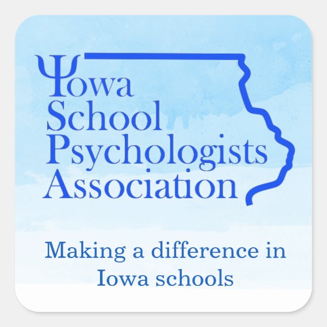 Iowa School Psychologen Association Stickers (Vorderseite)