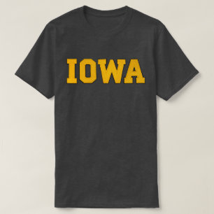 Iowa Schwarz und Gold T-Shirt