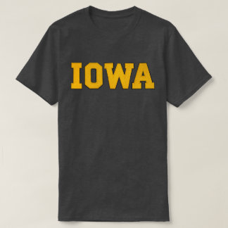 Iowa Schwarz und Gold T-Shirt
