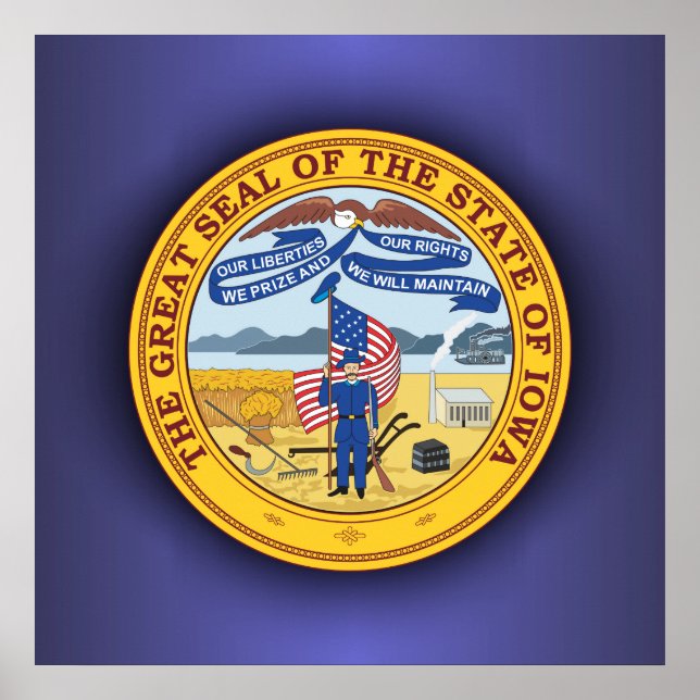 Iowa Seal Poster (Vorne)